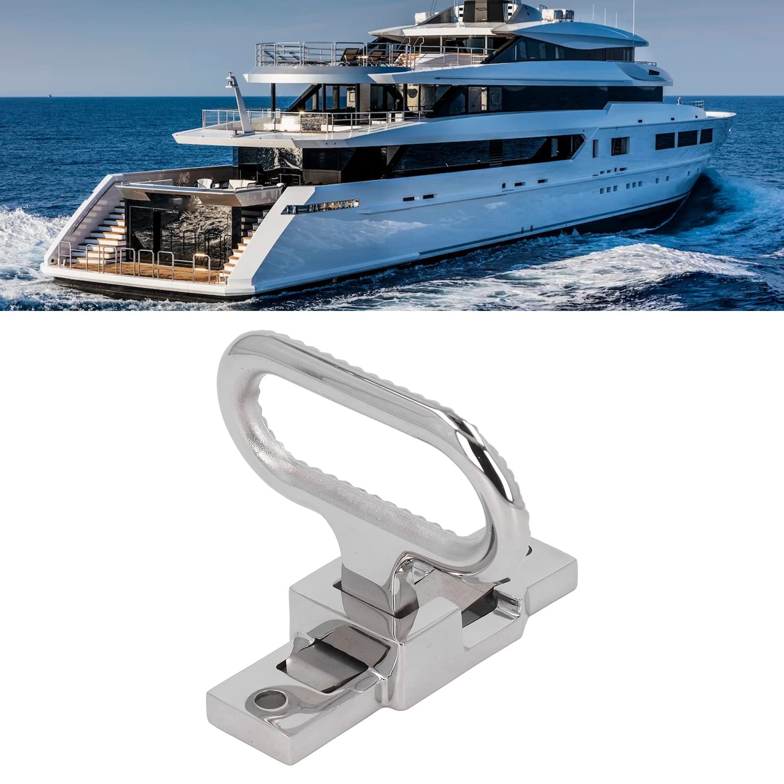 Patadas plegables para autocaravanas, patadas plegables de acero inoxidable 316 pesadas, pedales de mástil plegables para barcos, autocaravanas, remolques, autocaravanas y vehículos de ocio