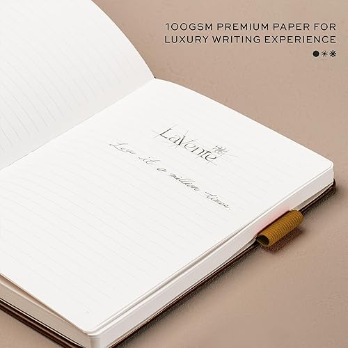 Miniatura 6 de Cuaderno profesional con forro de bolsillo, tapa dura de poliuretano artístico y 200 páginas numeradas, papel grueso de 3.53 ozm, ideal para