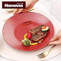 Vista 4 de HomeVss Colors Life juego de vajilla, exterior negro brillante con interior de color mate