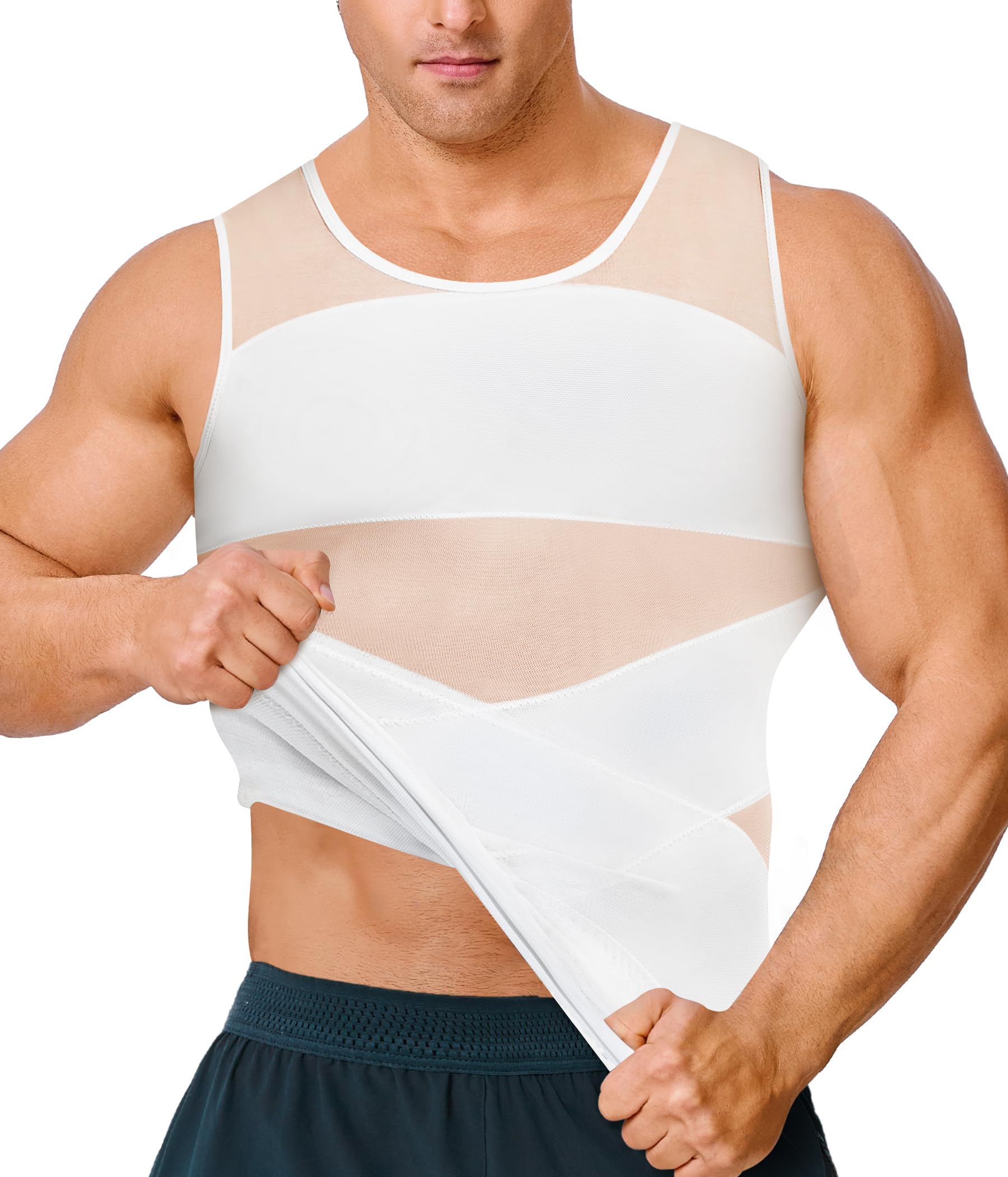 Casey Kevin Herren Body Shaper – Schlankmachende Kompressionsweste Für Bauch & Taille, Extra Fest Extra Firm Kompression