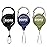 Booms Fishing RG1 Fly Fishing Zinger Retractor - Retractable Tether 3pcs Assorted Colors