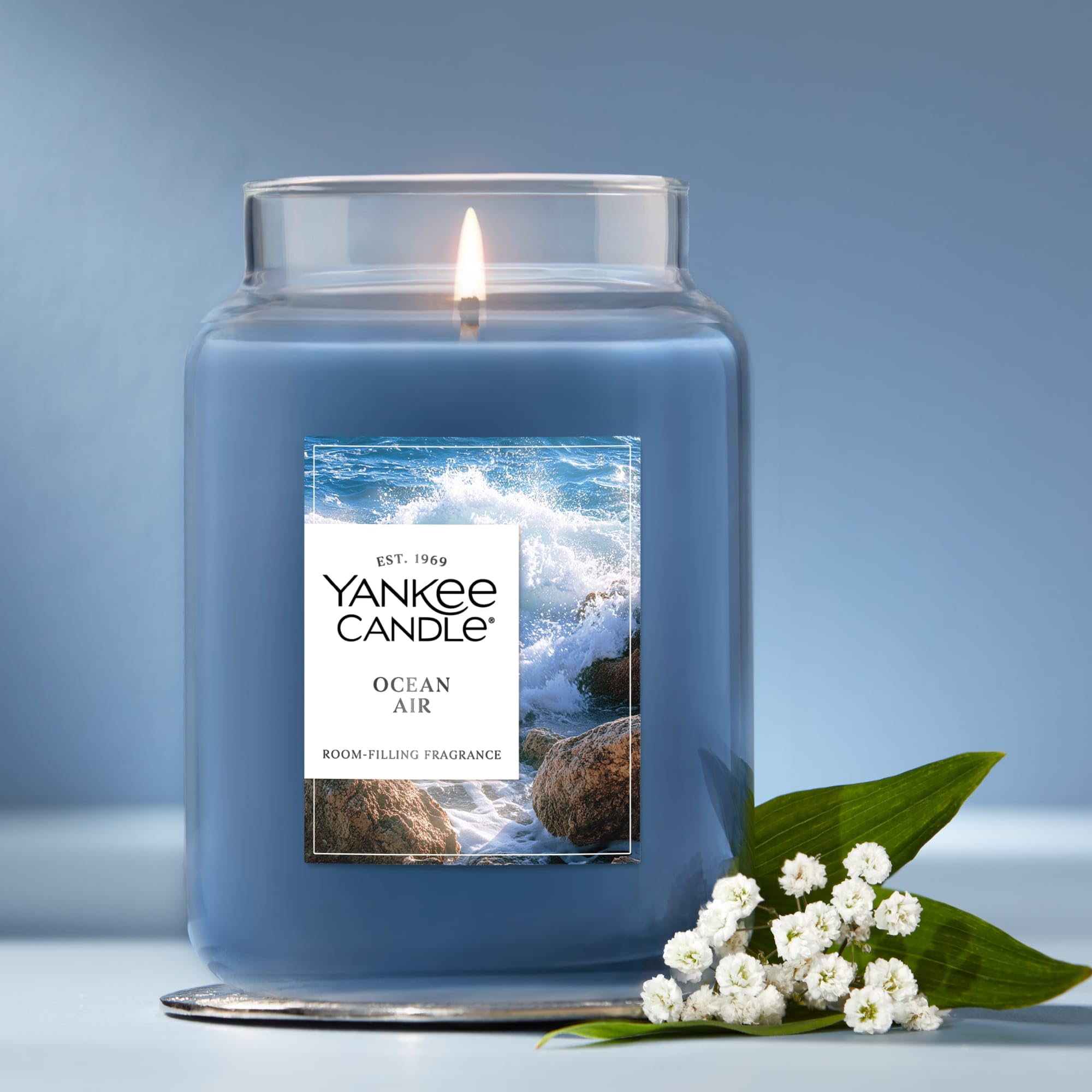 Amazon.com: Yankee Candle Ocean Air Scented Candle, 22oz Large Jar