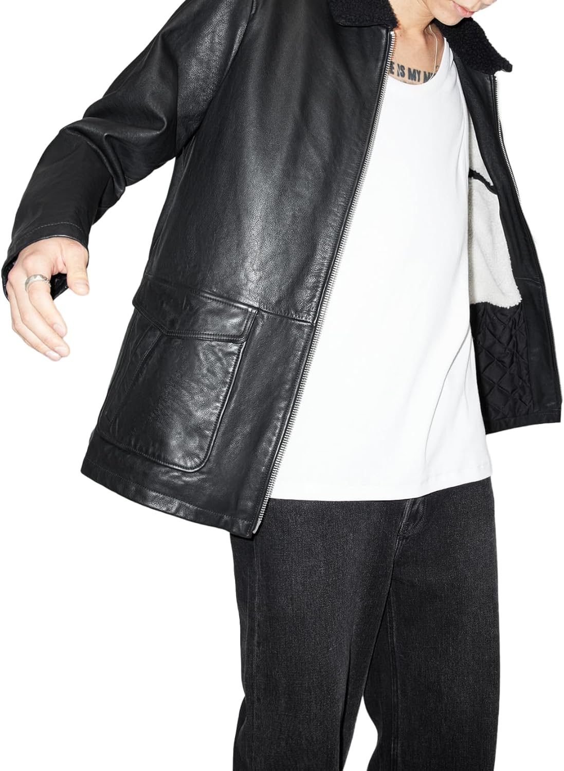 AllSaints mens Moriarty Coat - Image 4