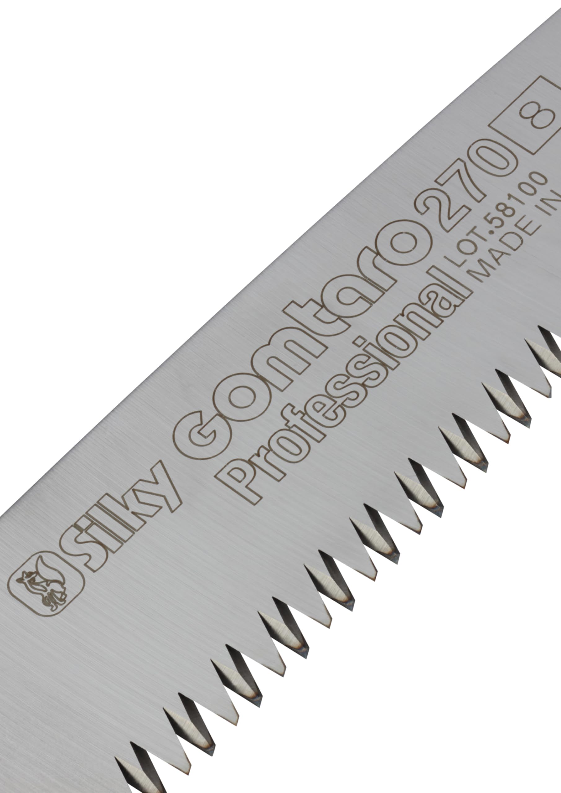 Silky Ersatzblatt für Gomtaro 270 mm –grobe Mirai-Me Verzahnung (8 ZpZ) | gerades Zugsägeblatt für Ast-und Baumsägen saubere Schnitte in frischem Holz, Hartchrombeschichtung gegen Korrosion