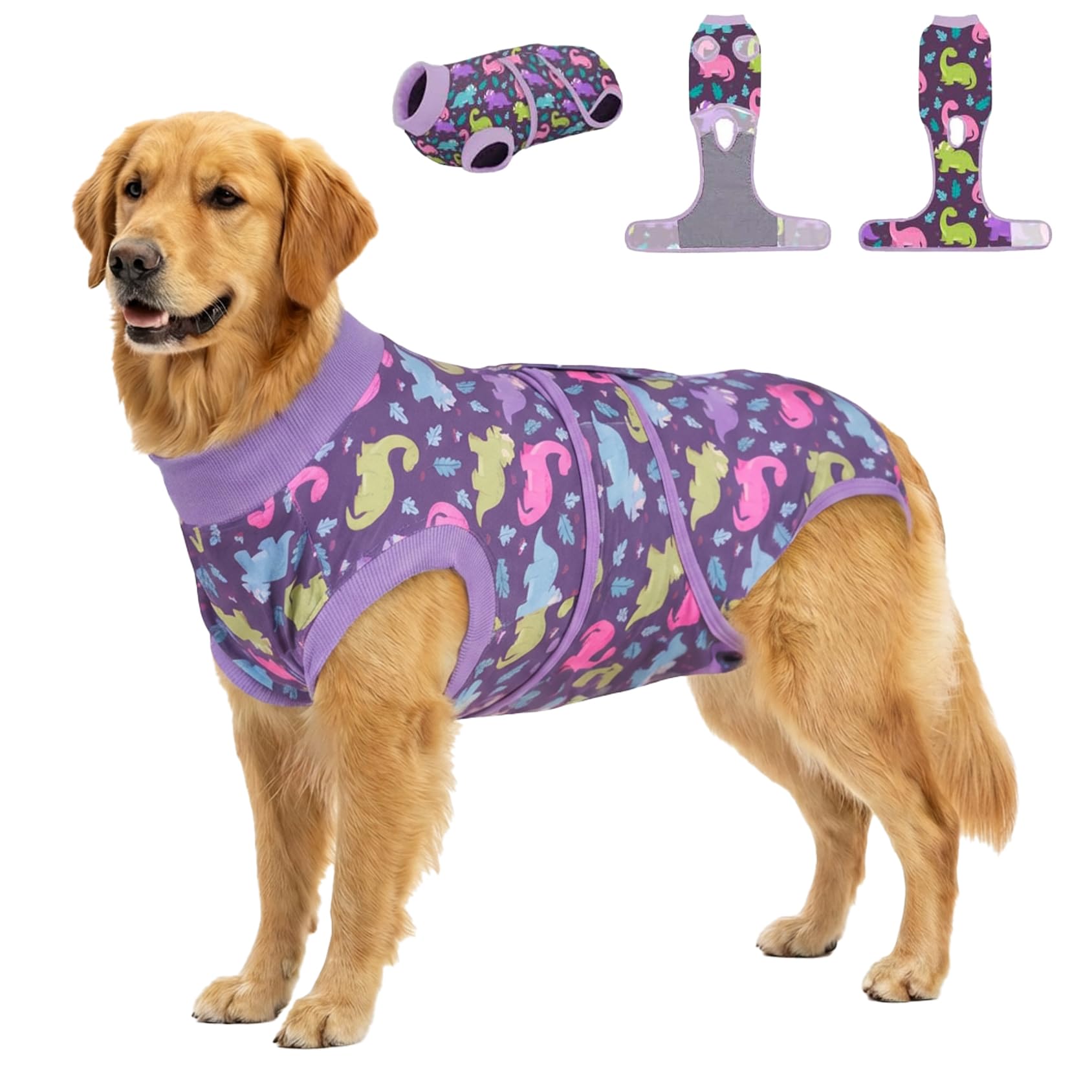 PetWarm Dinosaur Pattern Recovery Suit