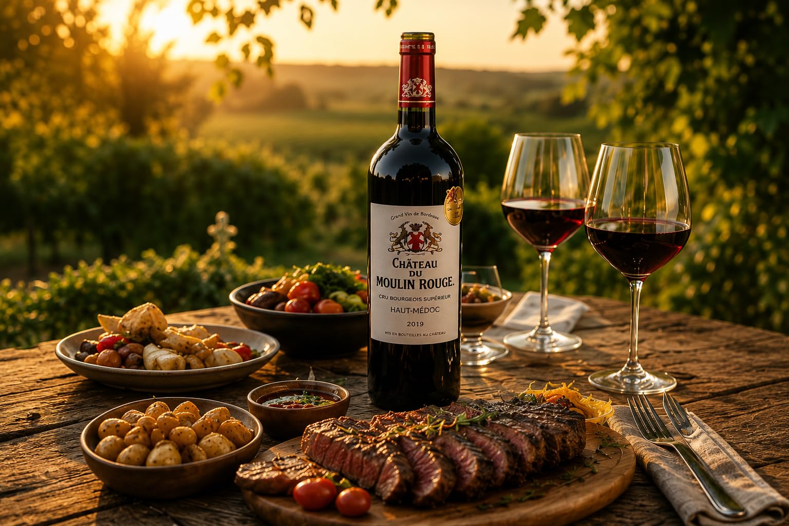 Château du Moulin Rouge 2019 Cru Bourgeois Supérieur Rotwein 6x0,75l | Haut-Médoc, Bordeaux, trocken