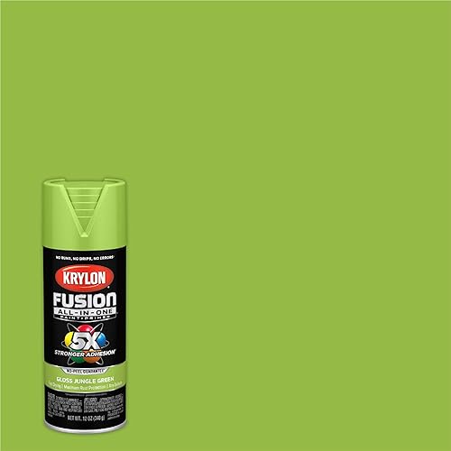 Miniatura 2 de Krylon K02712007 Fusion - Pintura en aerosol todo en uno para interiores y exteriores, color negro brillante.