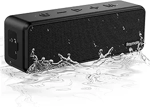 Raymate Bluetooth Speakers, 20W IPX7 Waterproof Speaker, Bluetooth-V5.0, HiFi Stereo Sound, 1000mins Playtime, Portable Speaker for Home, Outdoor, Party