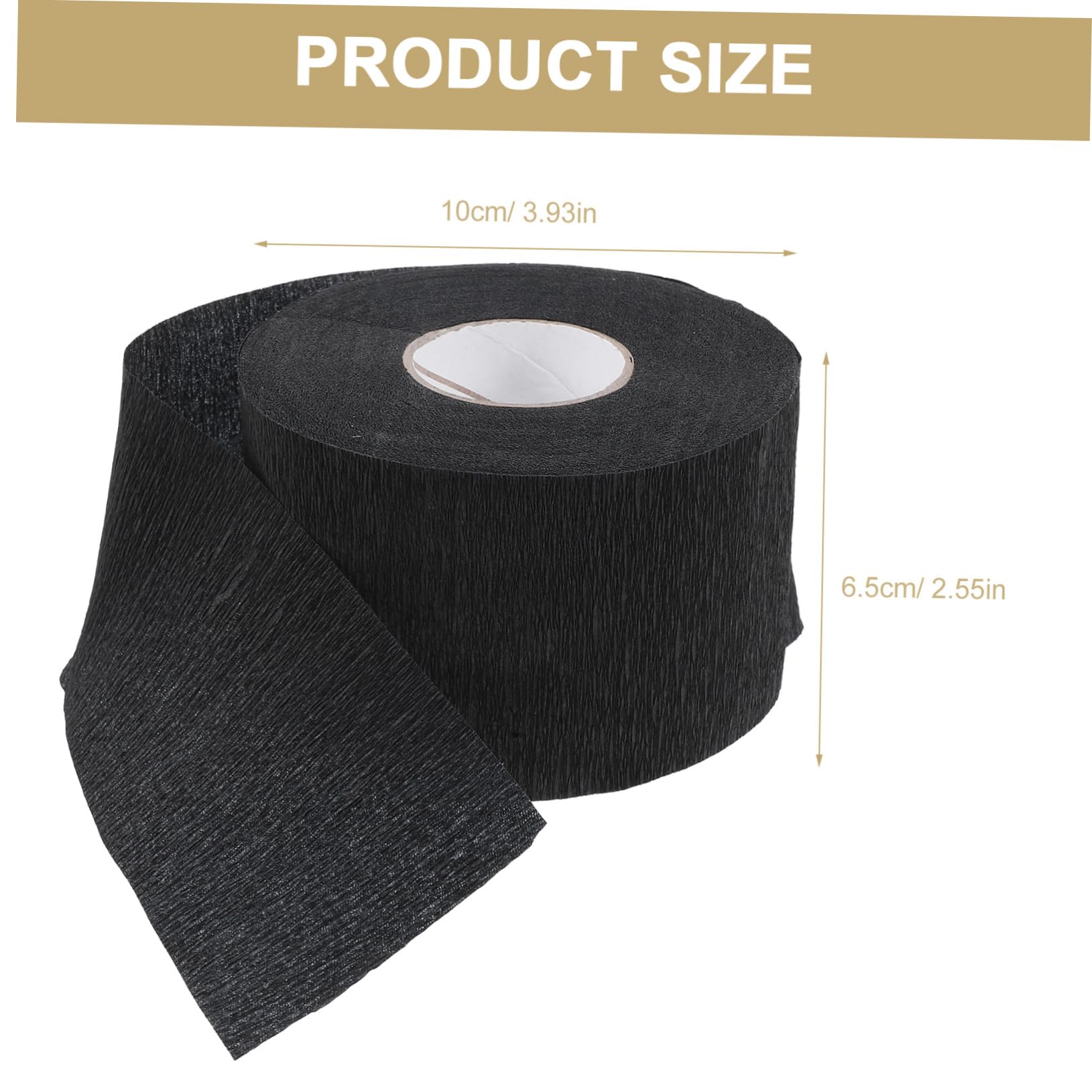 Beavorty 4 Rolls Disposable Neck Scarf Papers Hair Wrap Strips for Barber Hair Wrap Salon Accessories