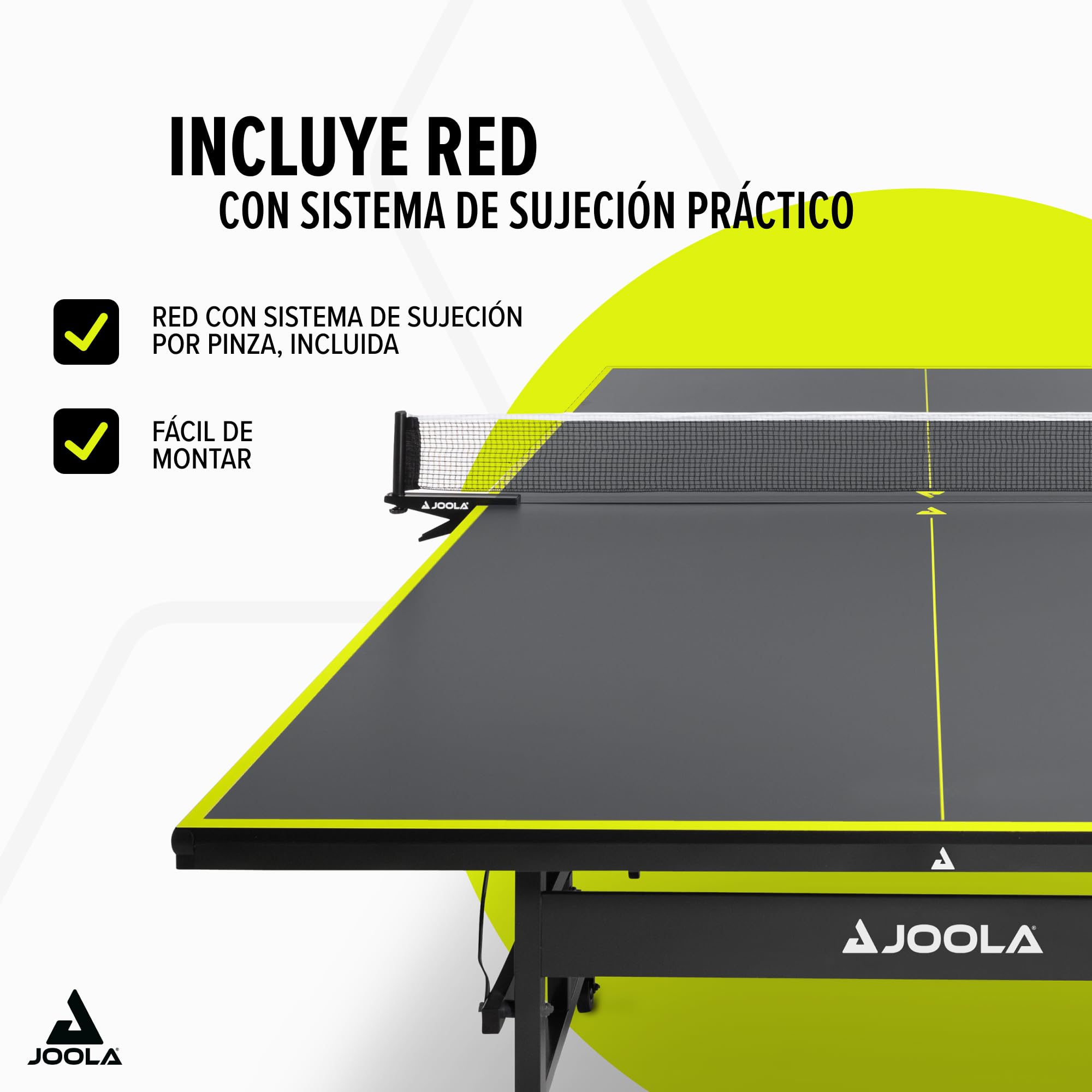 JOOLA Mesa de Ping Pong Inside J15 Plegable para Interior 274 x 152,5 x 76 cm Gris