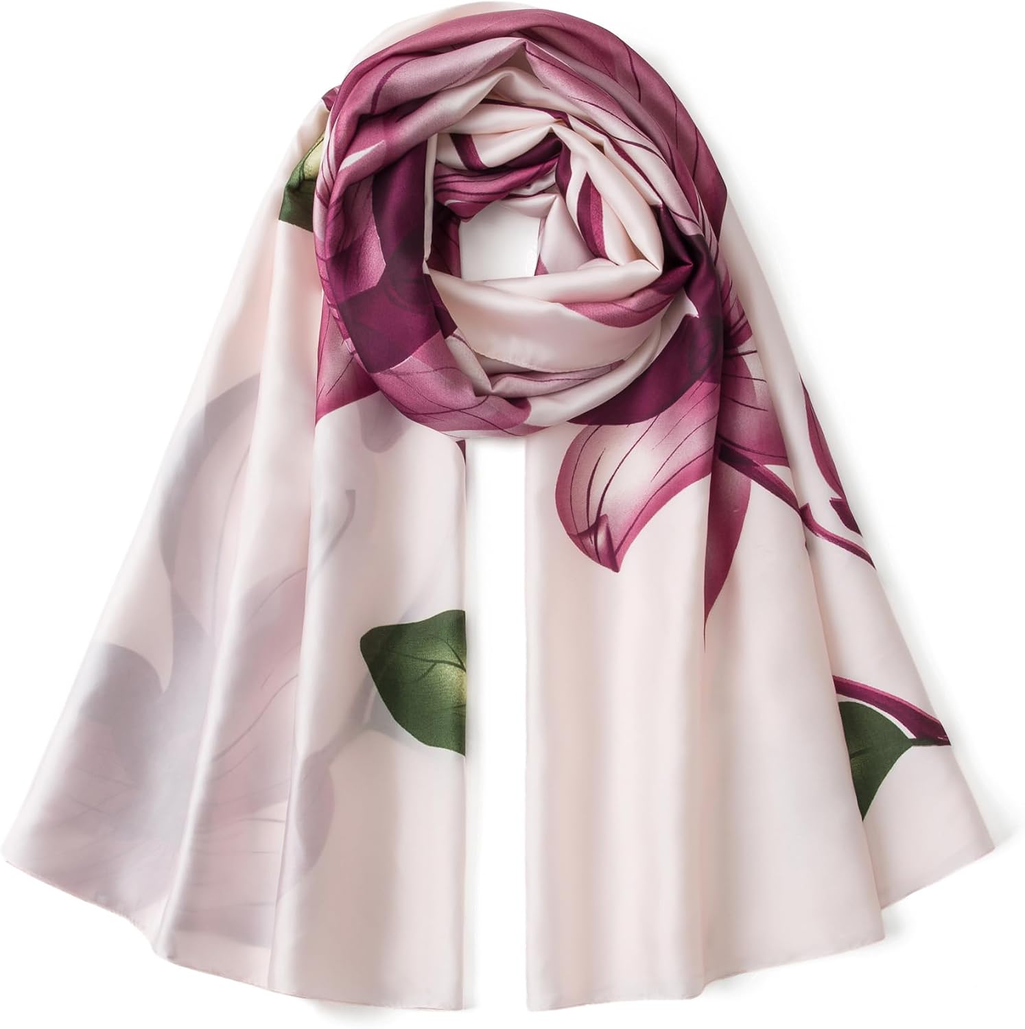 Women's Elegant Long Chiffon Shawl, Silk-Like Formal Wrap Scarf for Evening Gowns - Lightweight & Gift Packed image 2