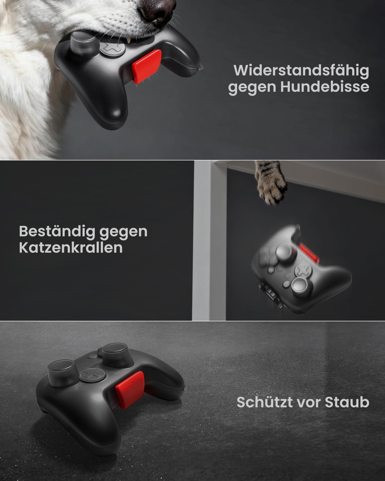 tomtoc Aufbewahrung Tasche Hülle für Nintendo Switch 2 Pro Controller 2025, Staubabweisend Kratzfest Stoßfest Schutzhülle für Unterwegs Reise, Hartschalenetui Travel Case mit Militärstandard-Schutz