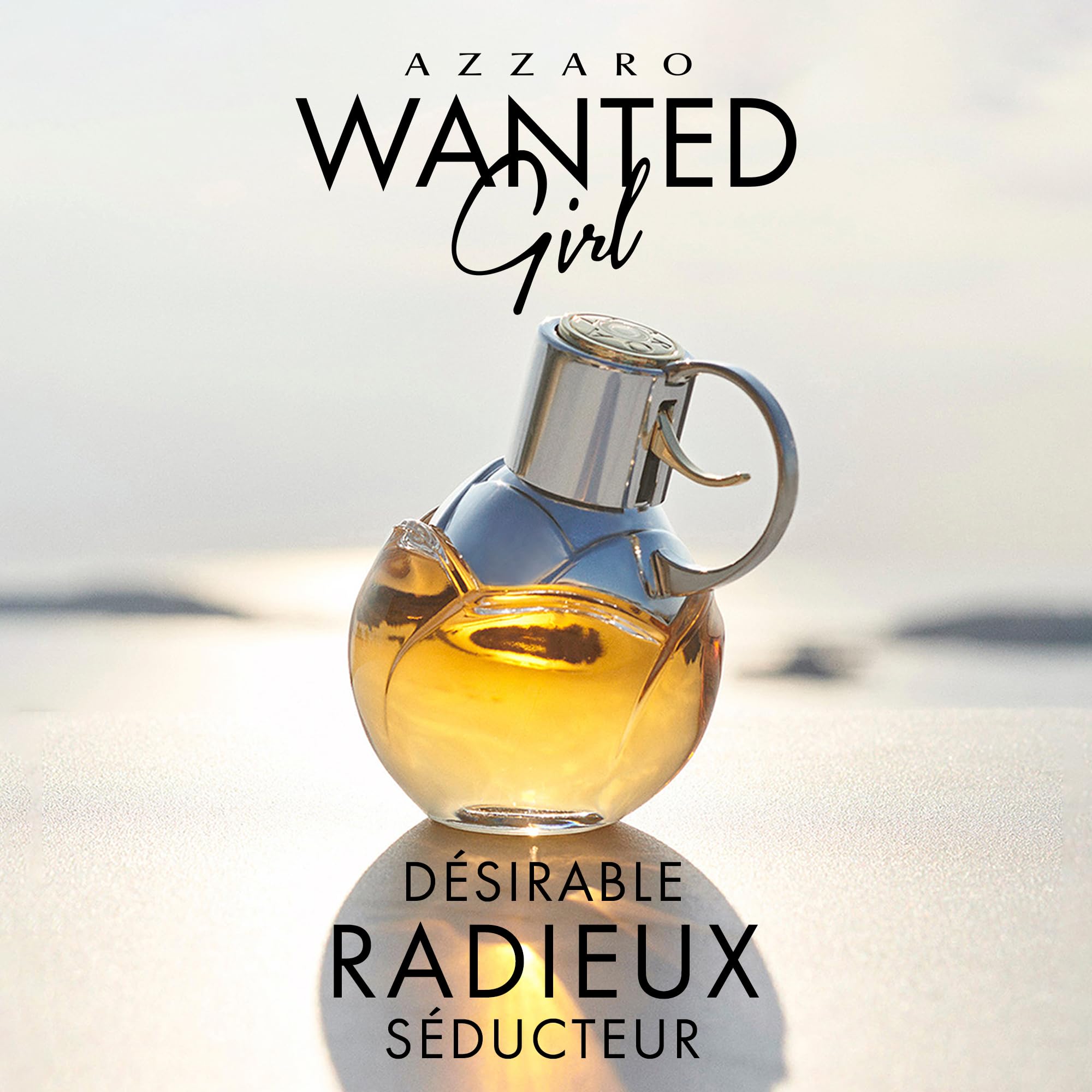 AZZARO Wanted Girl - Eau De Parfum Femme - Floral Ambré Gourmand - Accord Fleur de Gingembre, Vétiver Haïtien & Accord Dulce de Leche - Tenue Longue Durée - Spray Vaporisateur