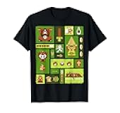 Nintendo Legend Of Zelda Pixel Collage Graphic T-Shirt T-Shirt