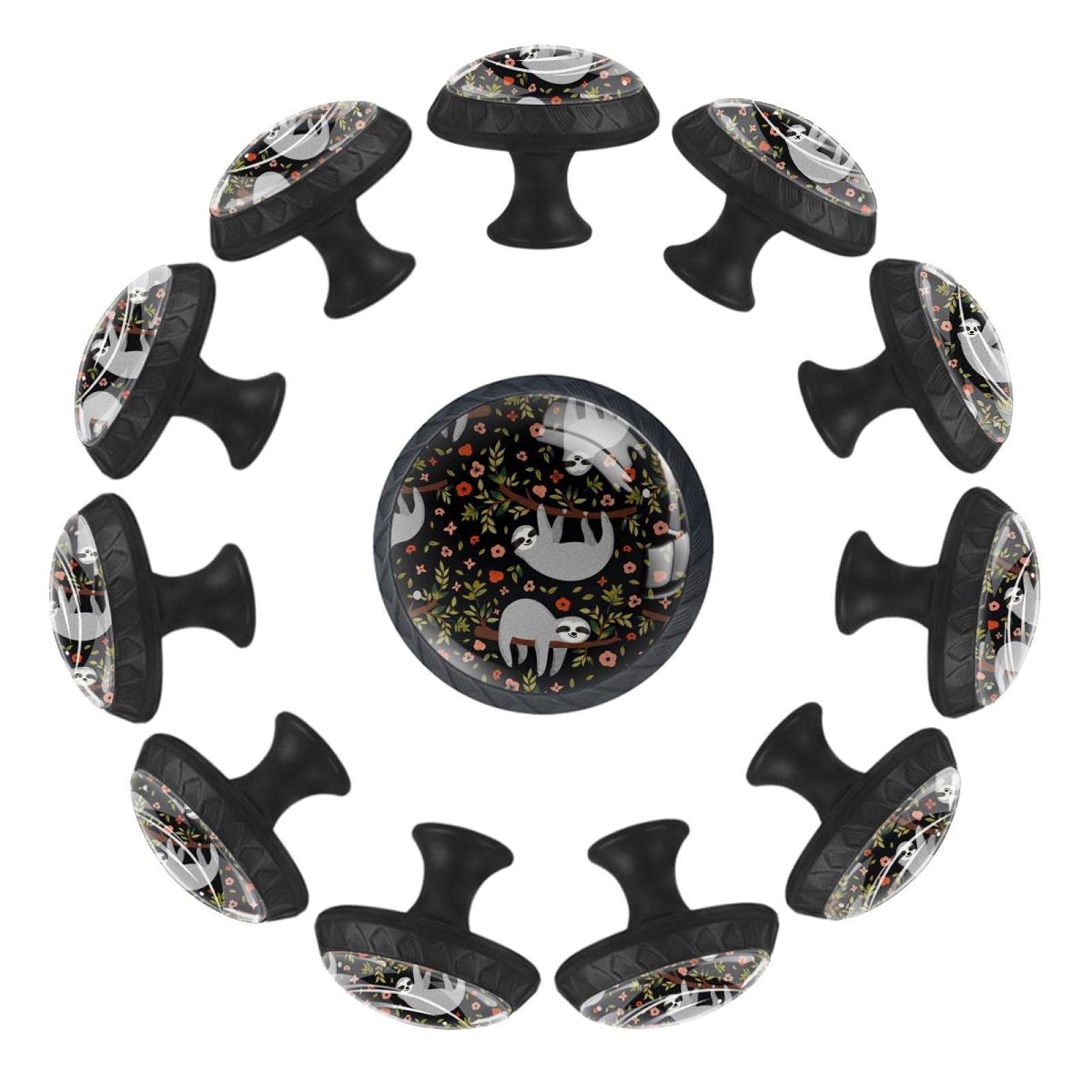 Boutons de tiroir ronds branche grimpante 35mm Mongoose poignée meuble enfant lot de 12
