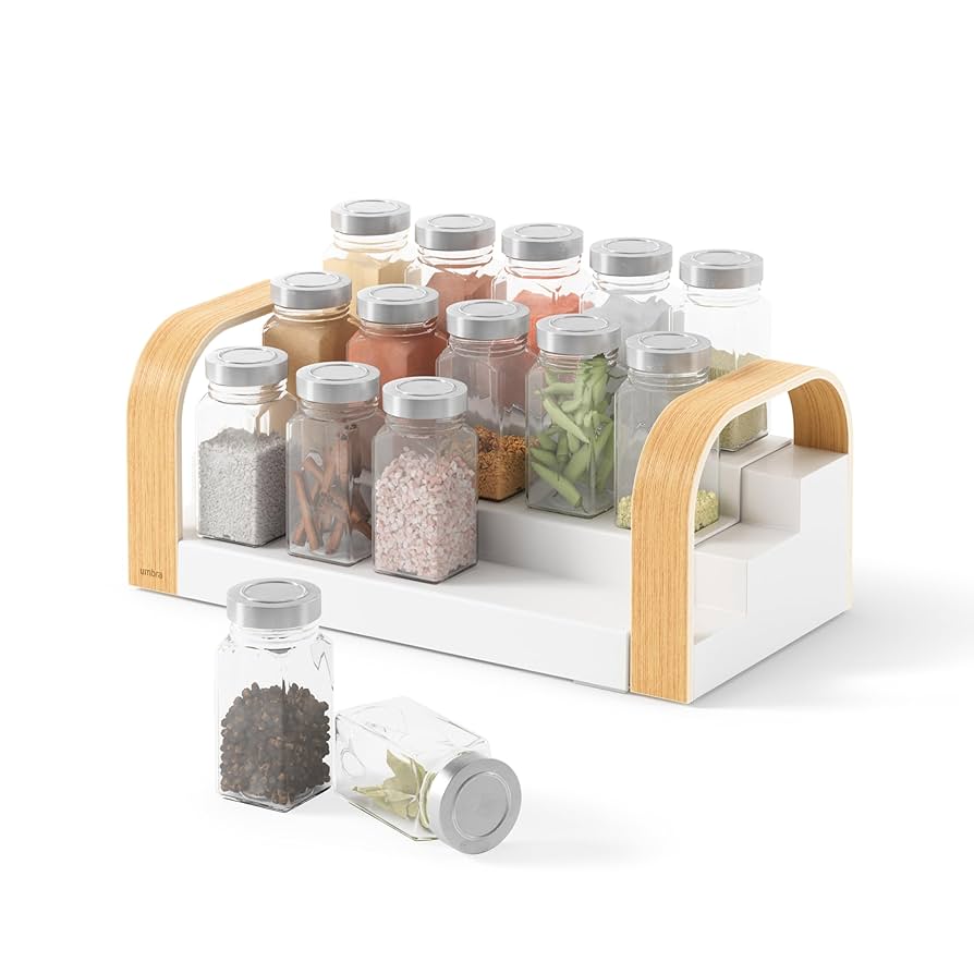 Amazon｜umbra ベルウッド スパイス ラック3段 ホワイト