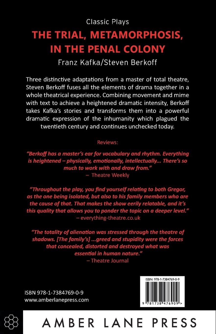The Trial / Metamorphosis / In the Penal Colony: Three Theatre Adaptations