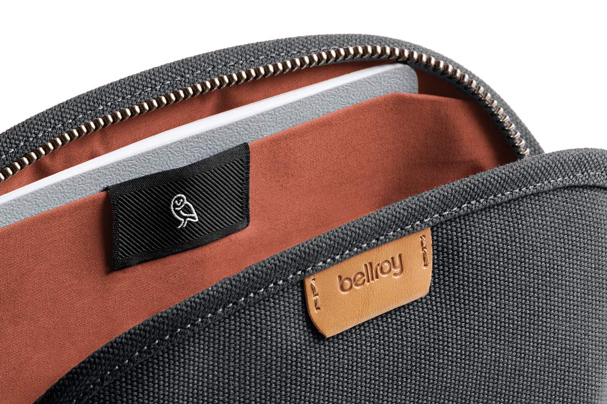 Bellroy Classic Pouch, Mäppchen, Stiftemappe, Tasche, Leder und Stoff (für Stifte, Kabel, Kosmetik, Scheren, Kopfhörer, Radiergummis)