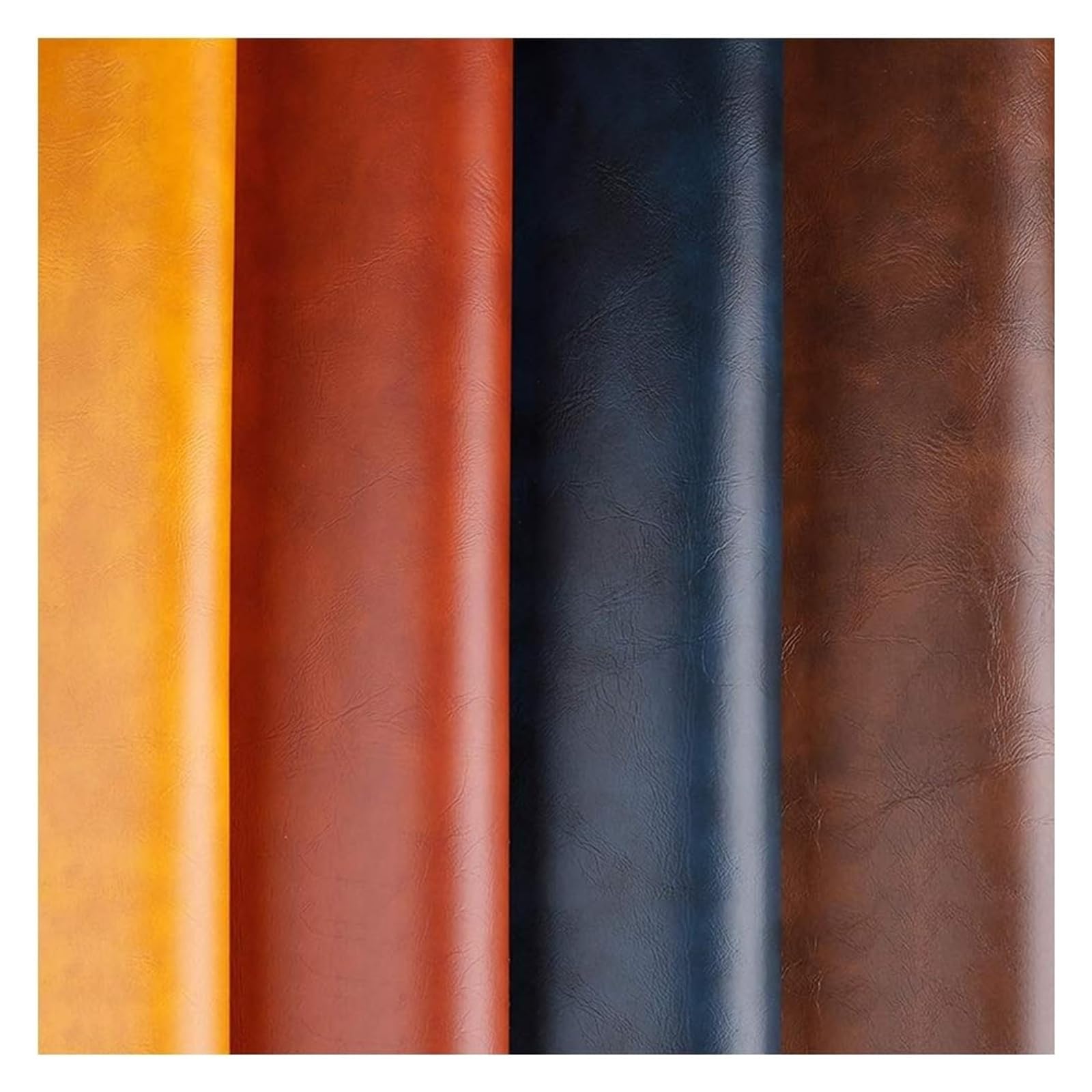 Waterproof Faux Leather Fabric， Leatherette Fabric Sheets 54 inch Soft Feel Waterproof Fire Retardant Upholstery Crafts