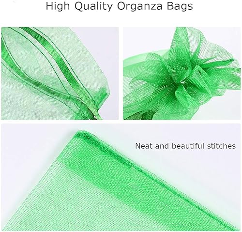 Miniatura 3 de 50 bolsas de organza de 5 x 7 pulgadas (5.1 x 7.1 in), bolsas de joyería para el día de San Valentín, Día de la Madre, fiesta de Navidad, bolsas de