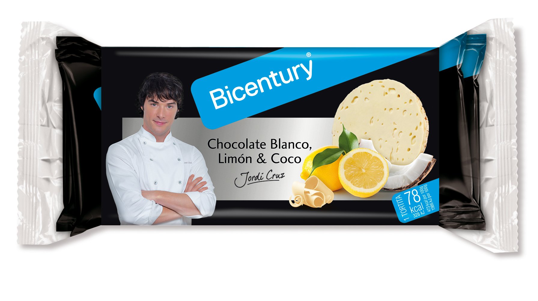 Bicentury - Rice pancakes 4x2 - 132g - Chocolate Blanco, Limon y Coco