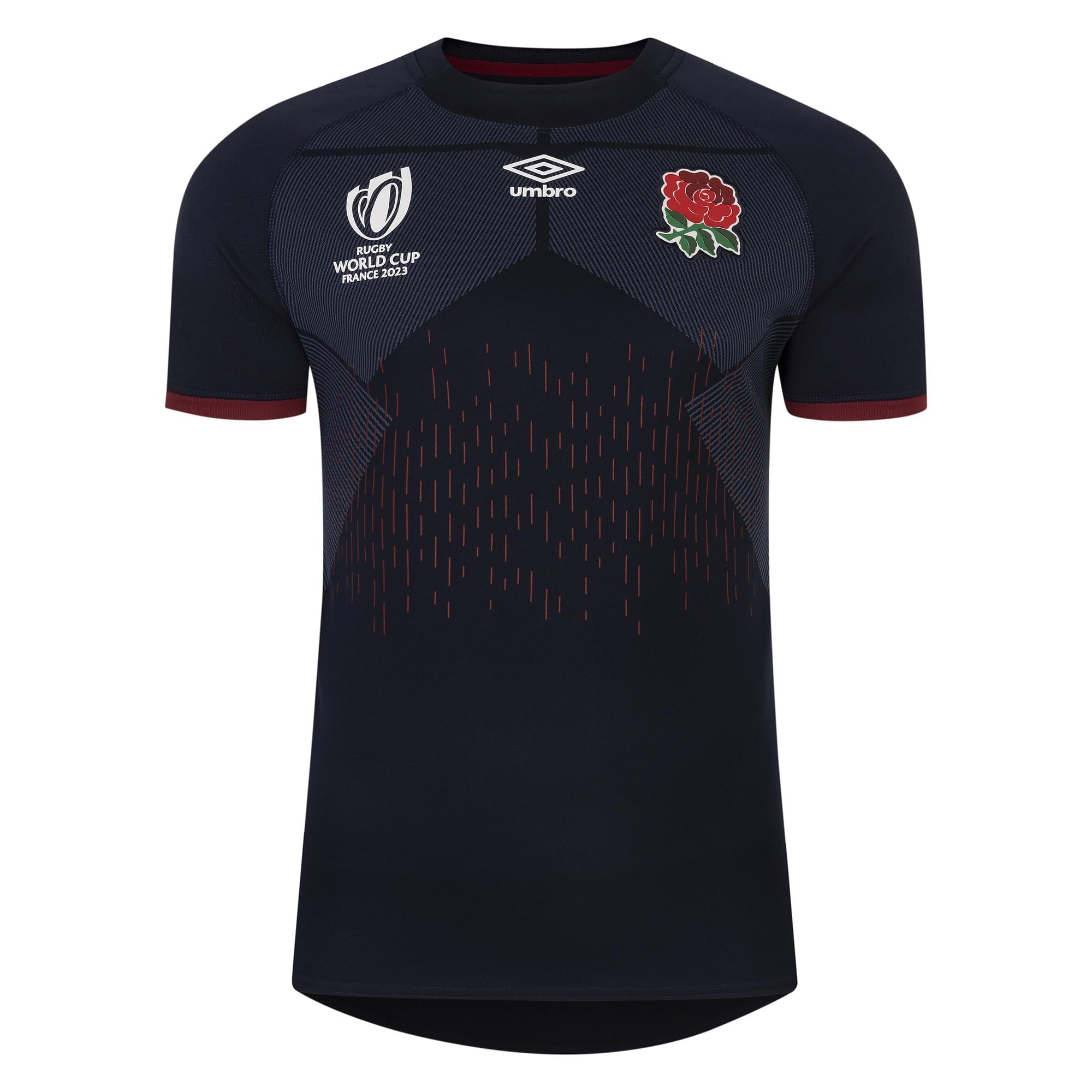 England Rugby World Cup 2023 Mens Alternate Replica Shirt Navy/Red