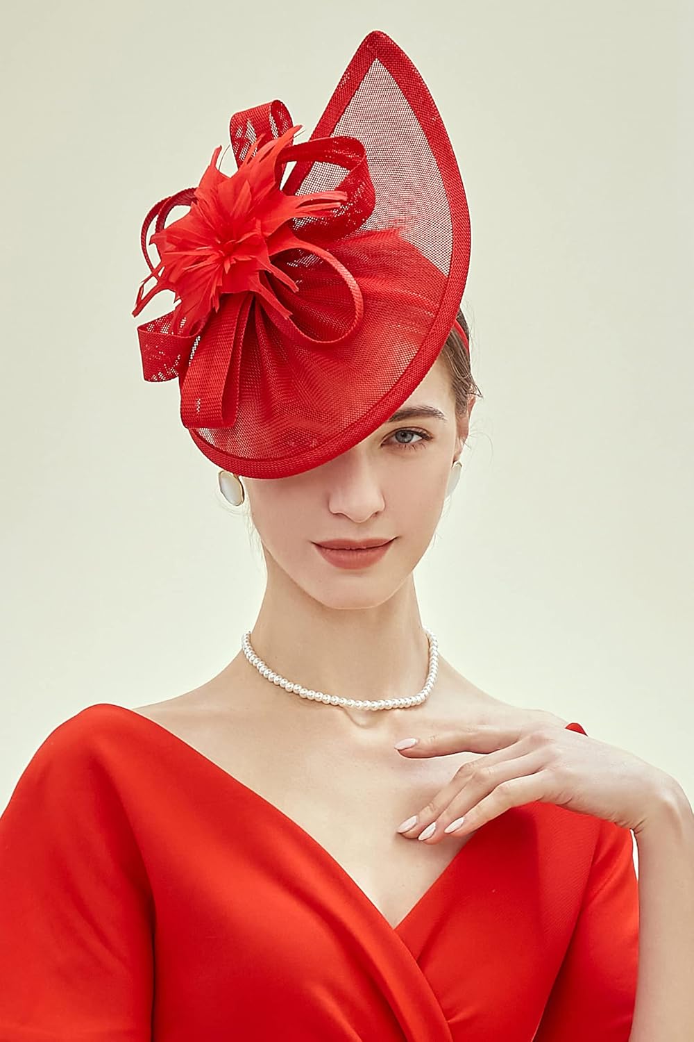 BABEYOND Tea Party Fascinator Hat for Women Kentucky Headwear Derby Pillbox Church Hat for Cocktail Wedding - Image 4