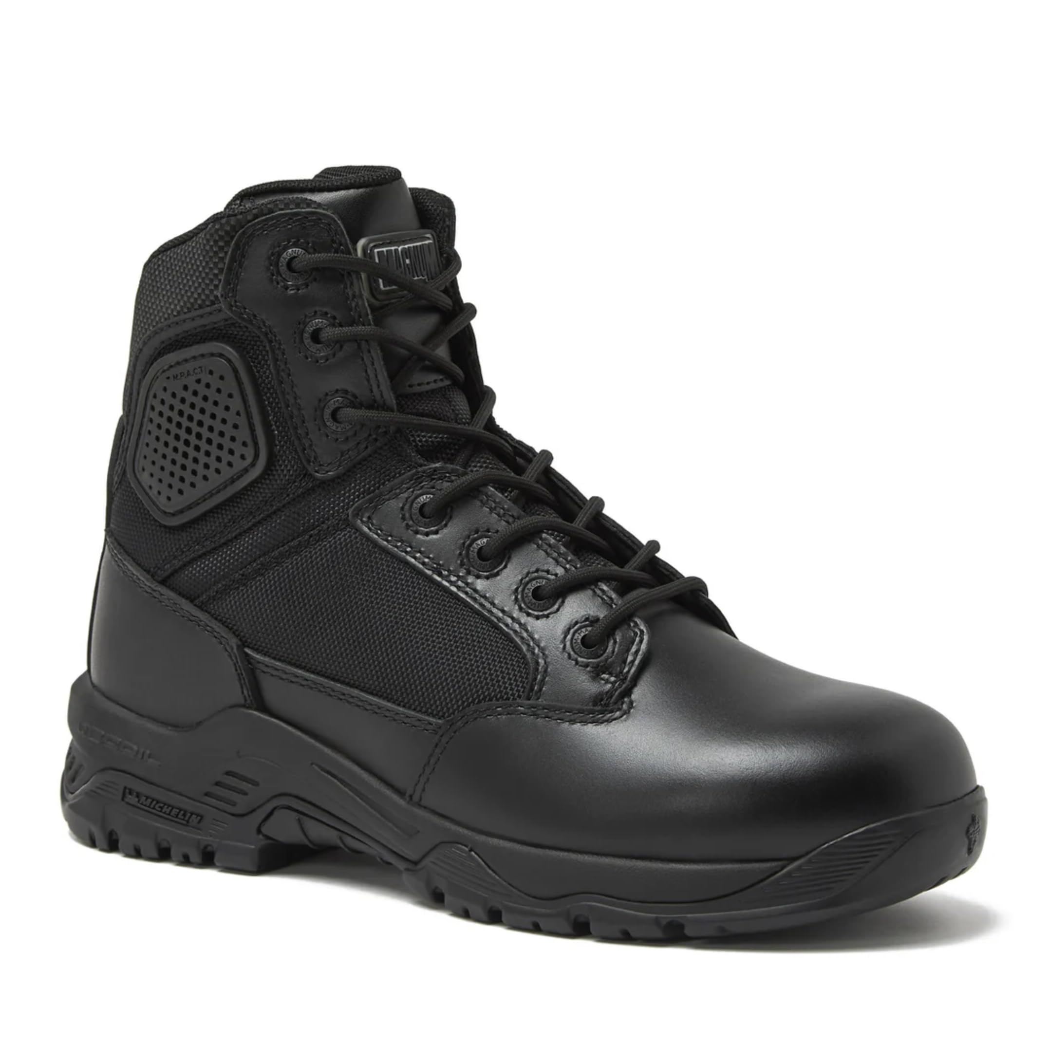 Magnum - Strike Force 6" Side Zipper Tactical Boots - Designed for Police, EMS, Security, Military, Hunting & Motorcycle w/ Slip Resistant Michelin
