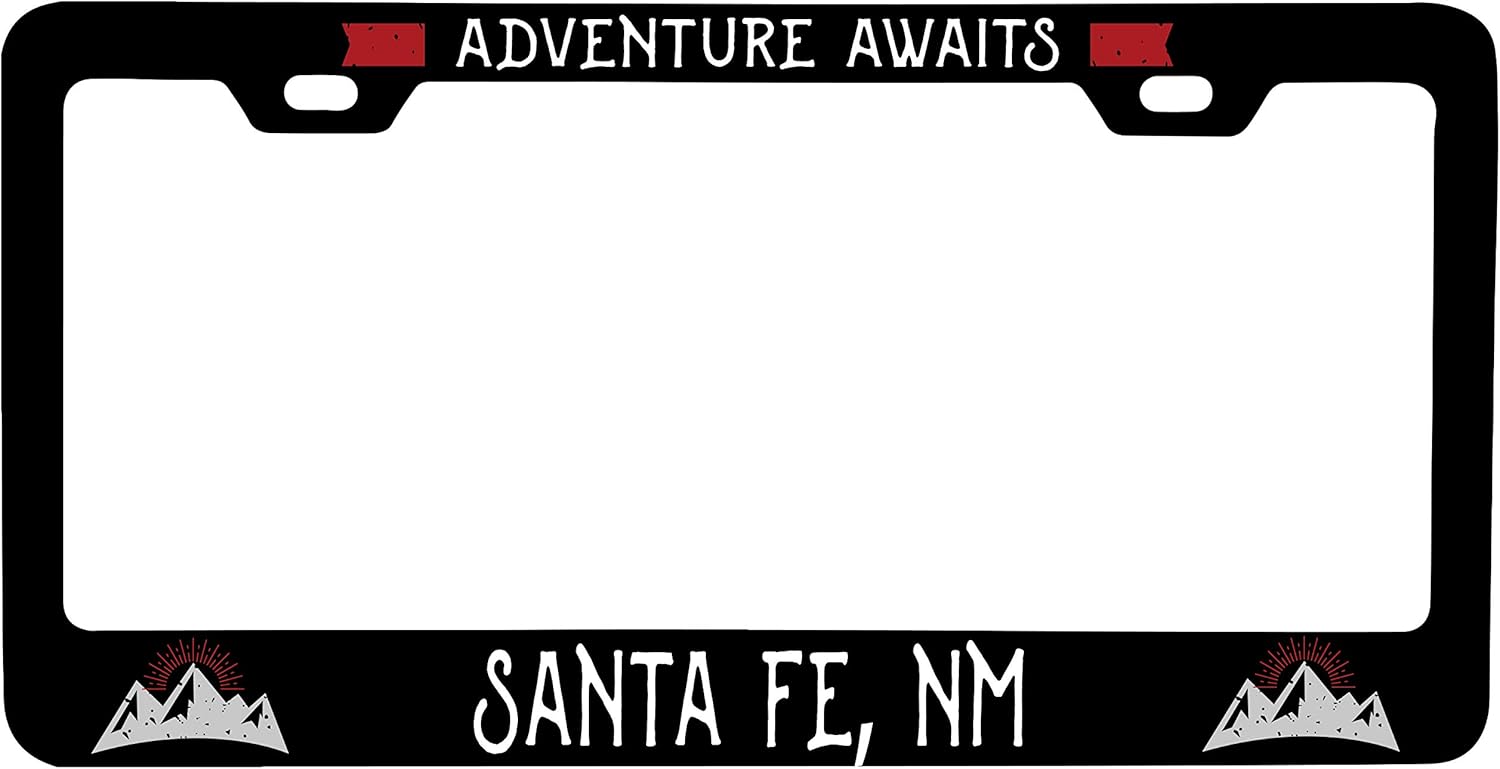 R and R Imports Santa Fe New Mexico Vanity Metal License Plate Frame