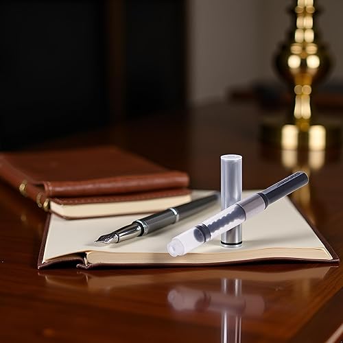 Miniatura 6 de Convertidor universal de tinta para pluma estilográfica, relleno de pistón de empuje estándar, absorbedor de tinta y suministros de escritura y