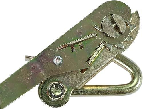 Miniatura 6 de Aikosin Cinta de trinquete de 2 pulgadas con gancho en J para transportador de automóviles correa de cama plana camión de remolque paquete de 4