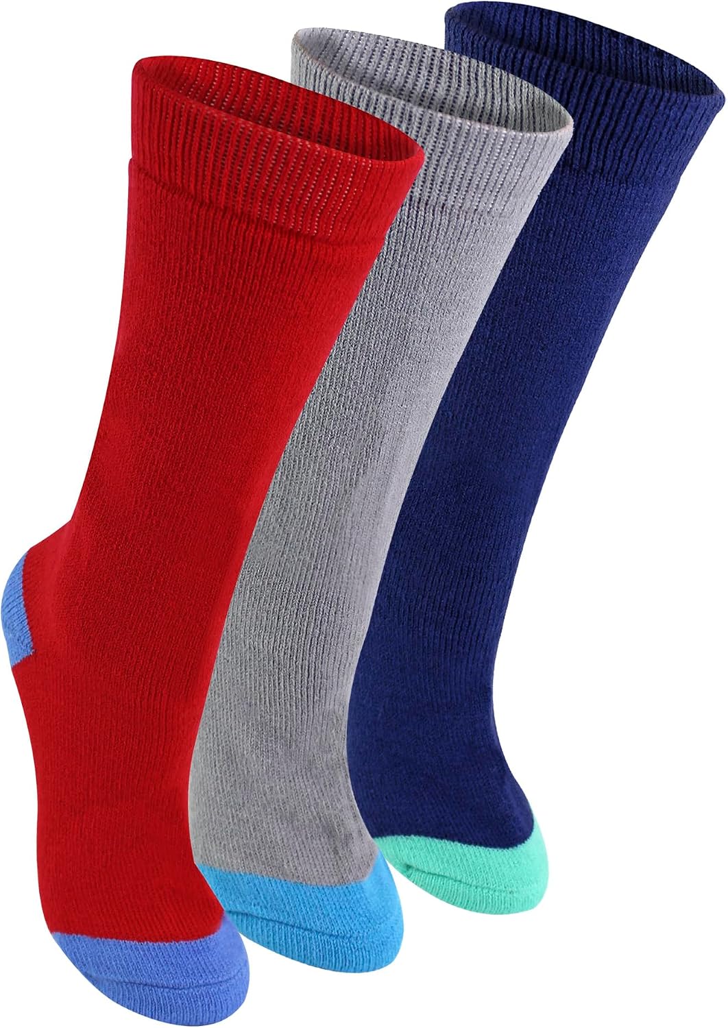 Sock Snob 3 Pairs Boot Socks for Kids Plain Soft Breathable Welly Socks