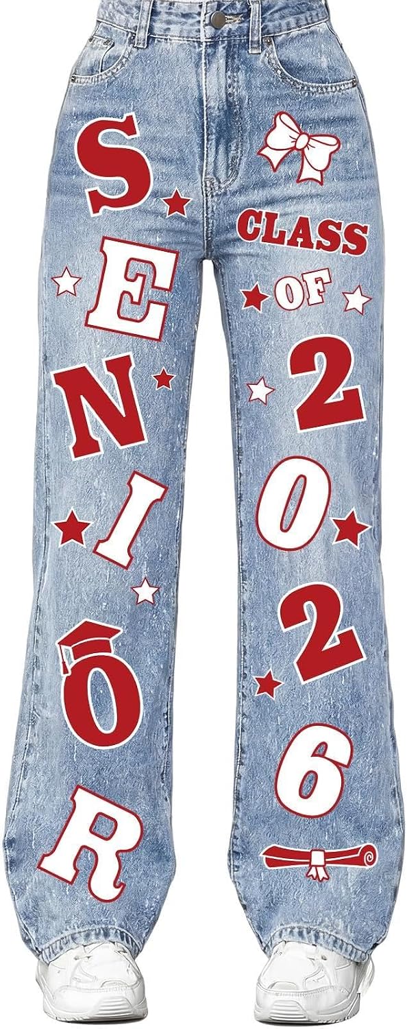 Gersoniel Class of 2026 Senior Iron on Transfers for Jeans Graduation Heat Transfer Stickers 2026 Senior Gift Decorations Iron on Patches for Backpack Jacket T-Shirt DIY Crafts(Blue)