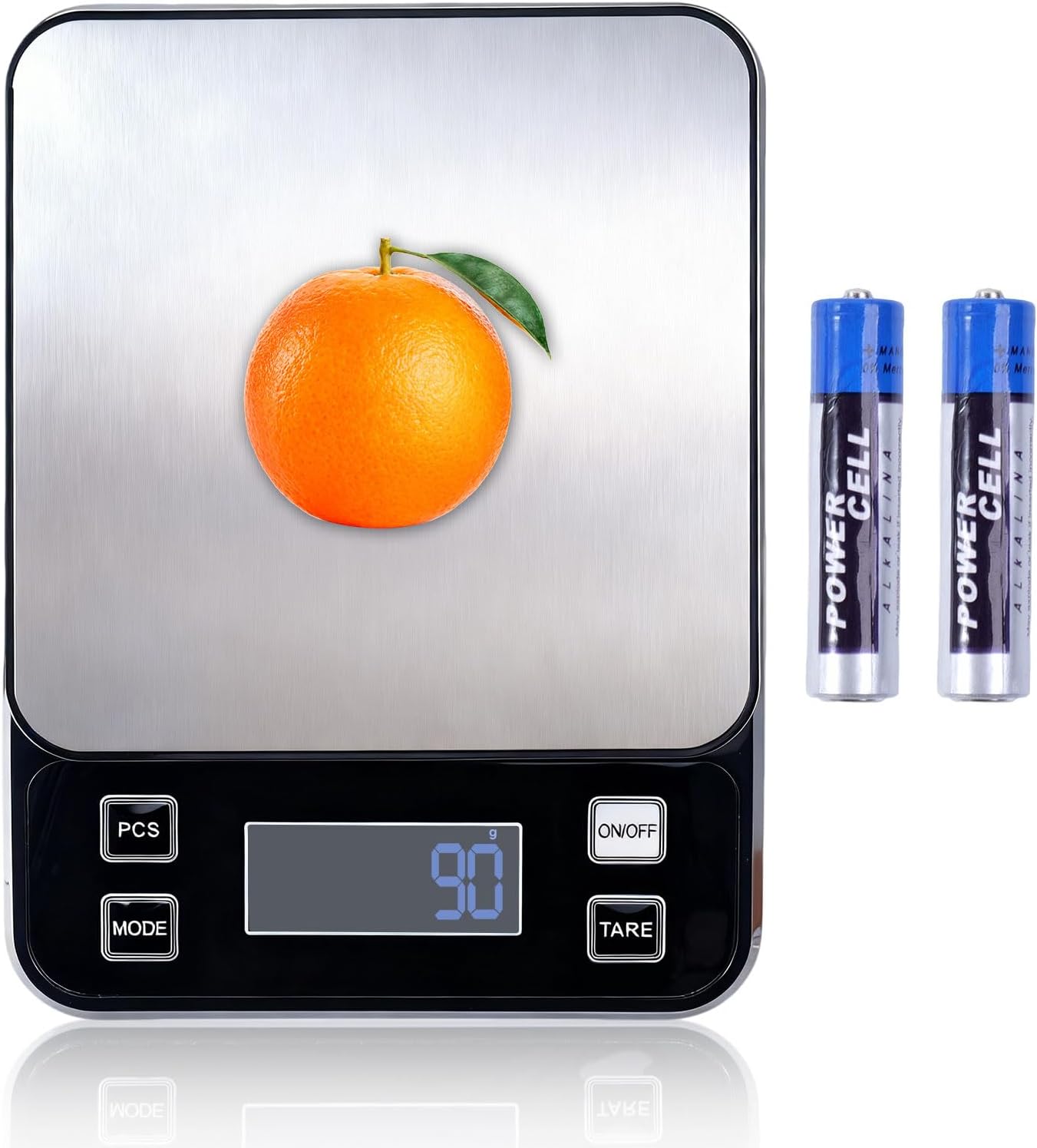 IP67 Waterproof Kitchen Scale, 5kg/11lb Capacity 0.1g Precision, Kitchen Scales Digital Weight Grams and Ounces,Battery Powered with 5 Units Conversion - Food Scales for Kitchen Essentials
