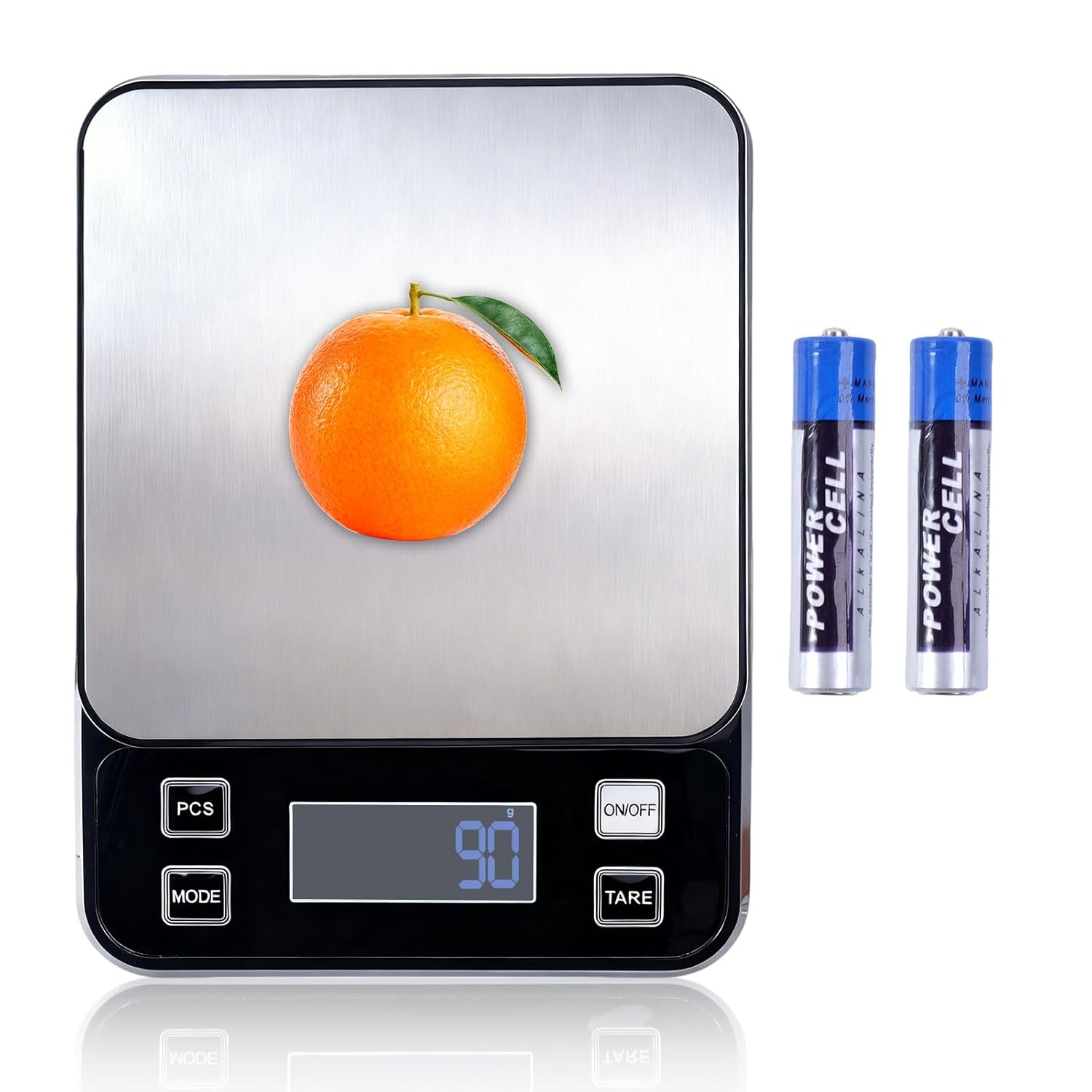 IP67 Waterproof Digital Kitchen Scale, 5kg/11lb Capacity with 0.1g Precision, Kitchen Scales for Food,USB Rechargeable Battery & 5 Units Conversion for Cooking, Baking - Food Scale