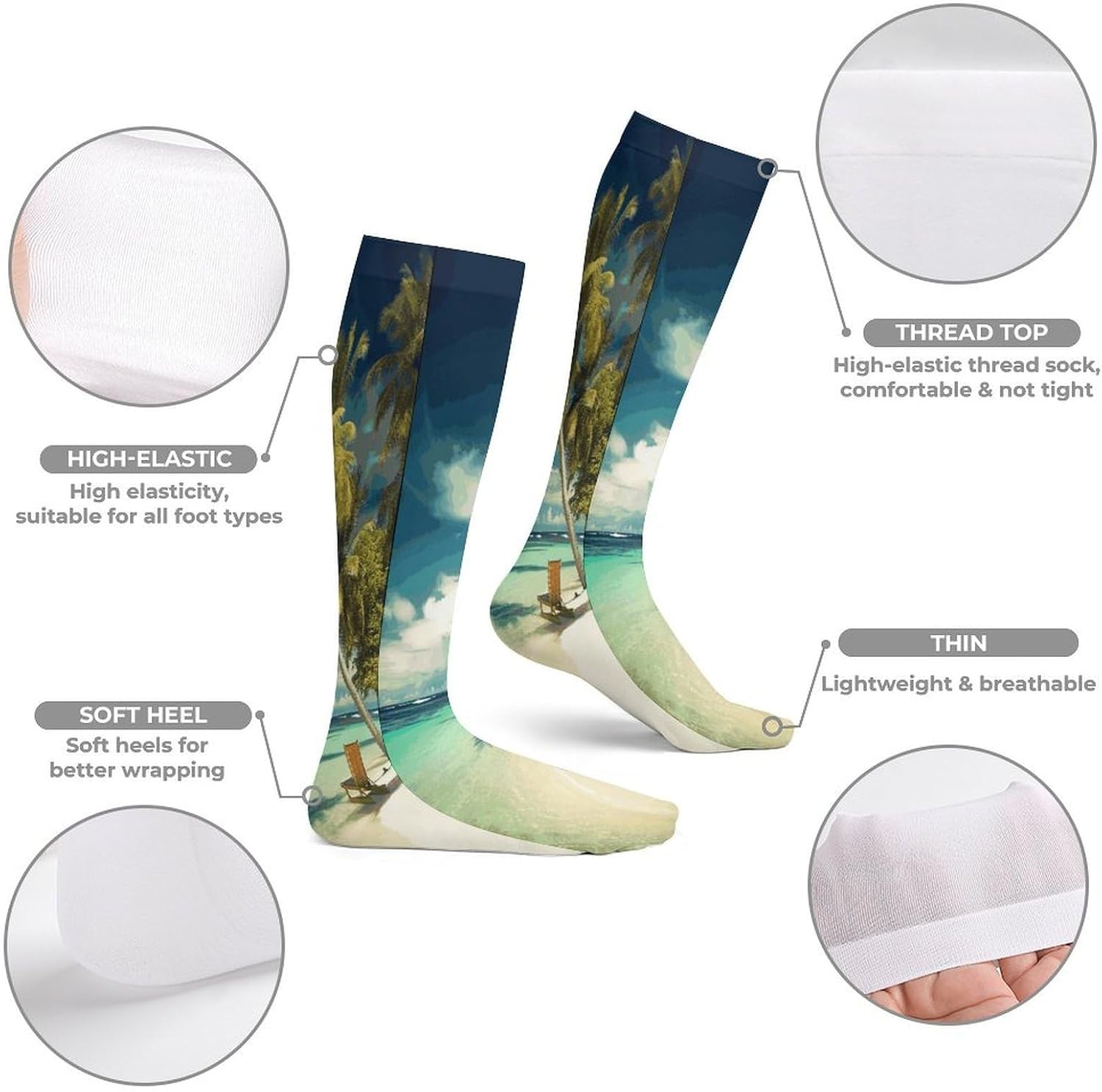 Tropical Holidays Women High Waist Fishnet Stockings Stretch Mesh Pantyhose Sexy Trendy Legwear for Daily Wear