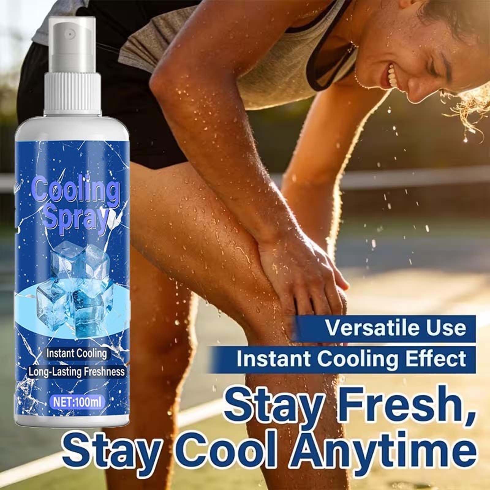 Spray rinfrescante per tempo caldo, nebbia rinfrescante portatile a lunga durata, nebbia rinfrescante/hissing istantaneamente il corpo, spray rinfrescato/sant leggero e non appiccicoso (5 pezzi)