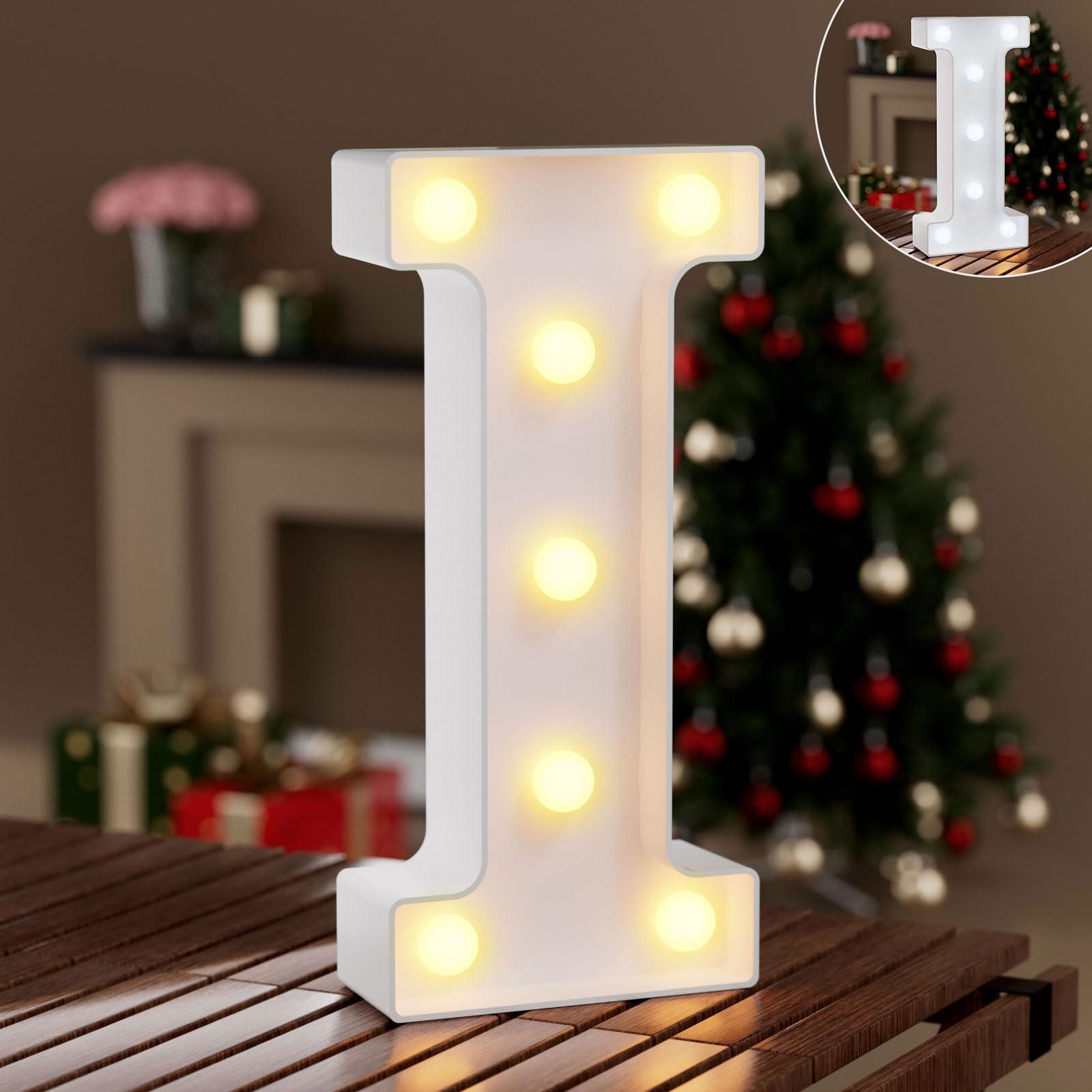 Ledido LED Light Up Marquee Numbers Sign - Cool & Warm Light up Numbers for 40th Birthday Decorations, LED Number Lights for Wedding Anniversary Grad Home Bedroom Table Wall Party Decor, Number 40 — view 102