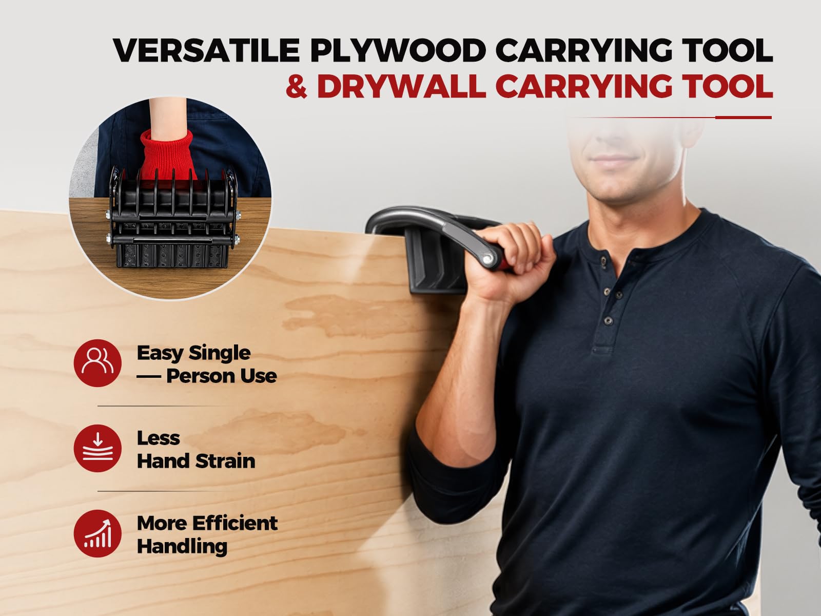 BILITOOLS Panel Carrier - Lift Up to 176 lbs -7