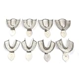 Dental Impression Tray Set, 8 Pcs, Stainless Steel Dental Instruments by G.S Online Store