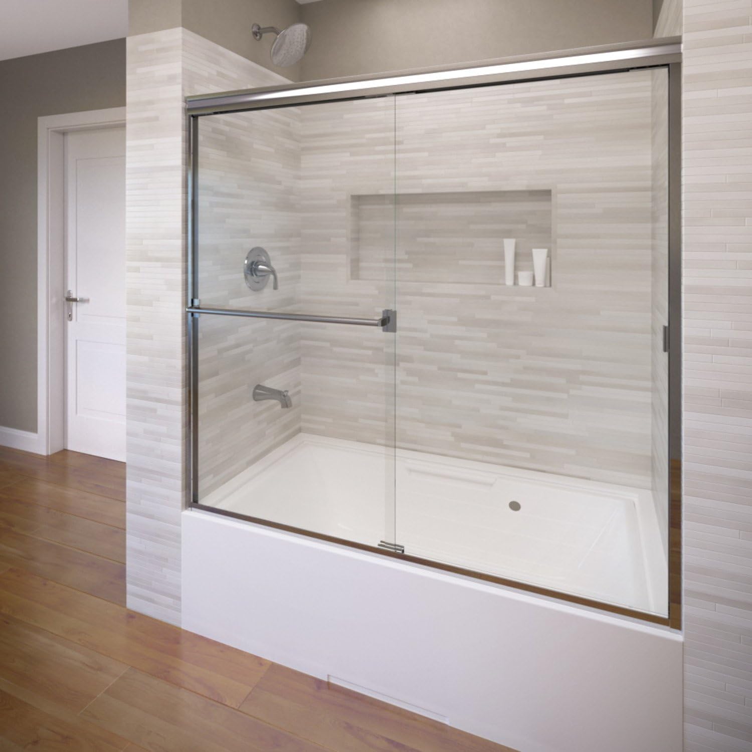 Nеw Dеаl Basco Shower Door A0043-60CLSV Classic Sliding Bathtub Shower Door, Chrome Nеw Dеаl Basco Shower Door A0043-60CLSV Classic Sliding Bathtub Shower Door, Chrome