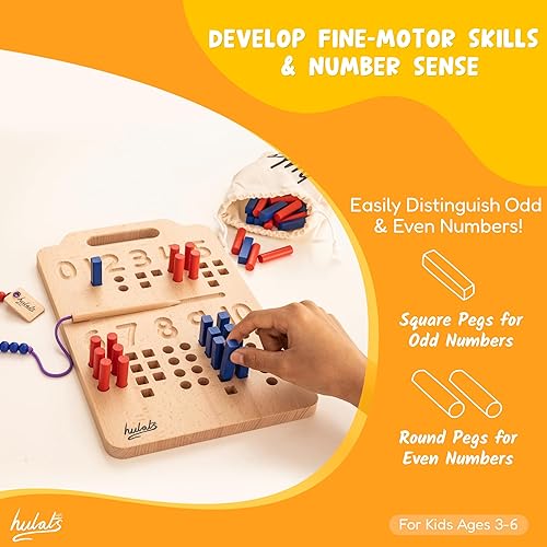 Miniatura 9 de Hulats Aprende a escribir - Tabla portátil de madera de doble cara para trazar letras para niños de 3 a 5 años - Juguetes Montessori para niños de 3