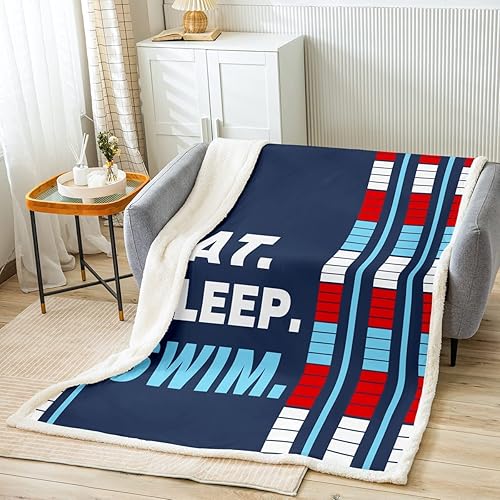 Feelyou Manta Sherpa para niños y niñas, adolescentes con temática de deportes acuáticos, manta de vellón para niños, niñas, adolescentes,