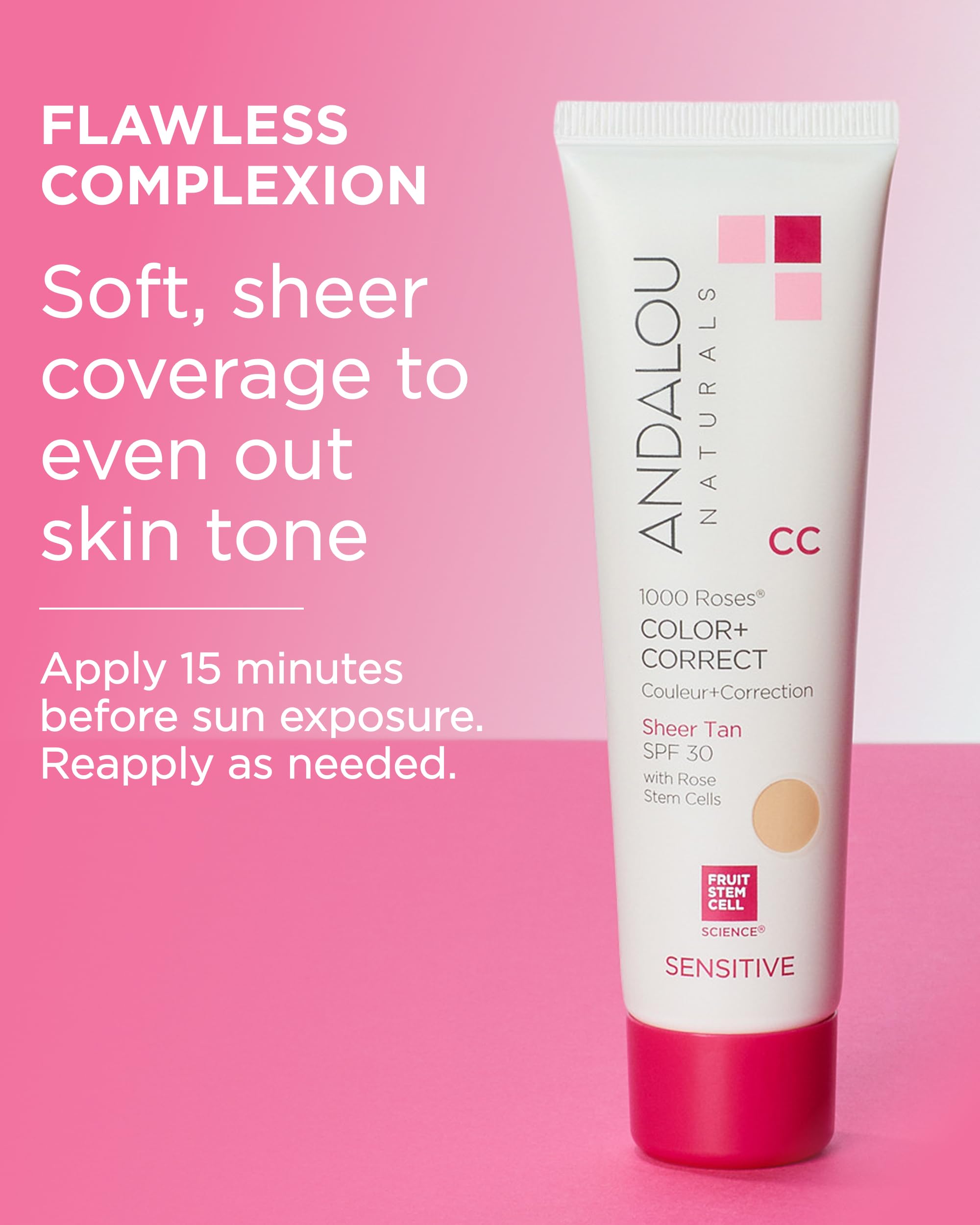 Amazon.com: Andalou Naturals 1000 Roses CC Color + Correct with