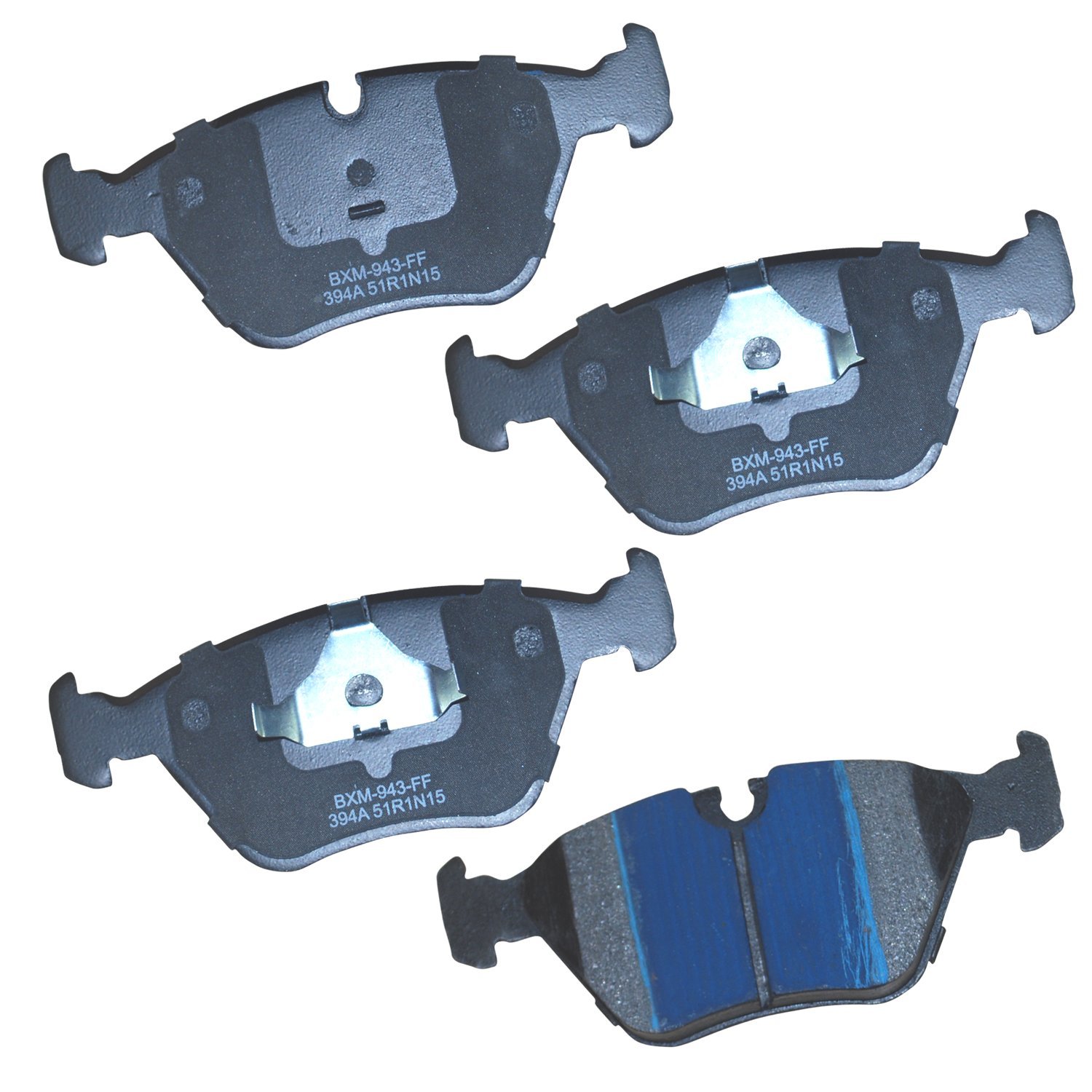 Bendix Premium SBM394A Semi-Metallic Front Brake Pads for Select Models Audi 100 Quattro, 200, 200 Coupe Jaguar Vanden Plas, XJ6, XJ8, XJ12, XJR, XK8