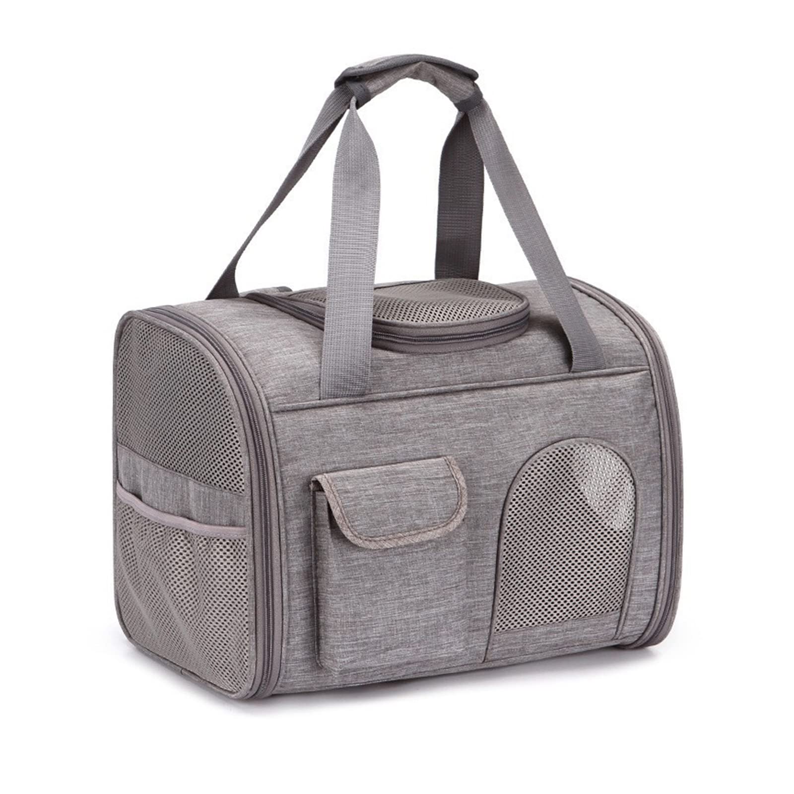 PETCUTE Mochilas para Perros Gatos,Mochila Transportín Gato,Mochila Plegable Transportin para Perro Gato,Transpirable Bolsa de Transporte para Mascotas Gatos Perros con Almohadilla Removible