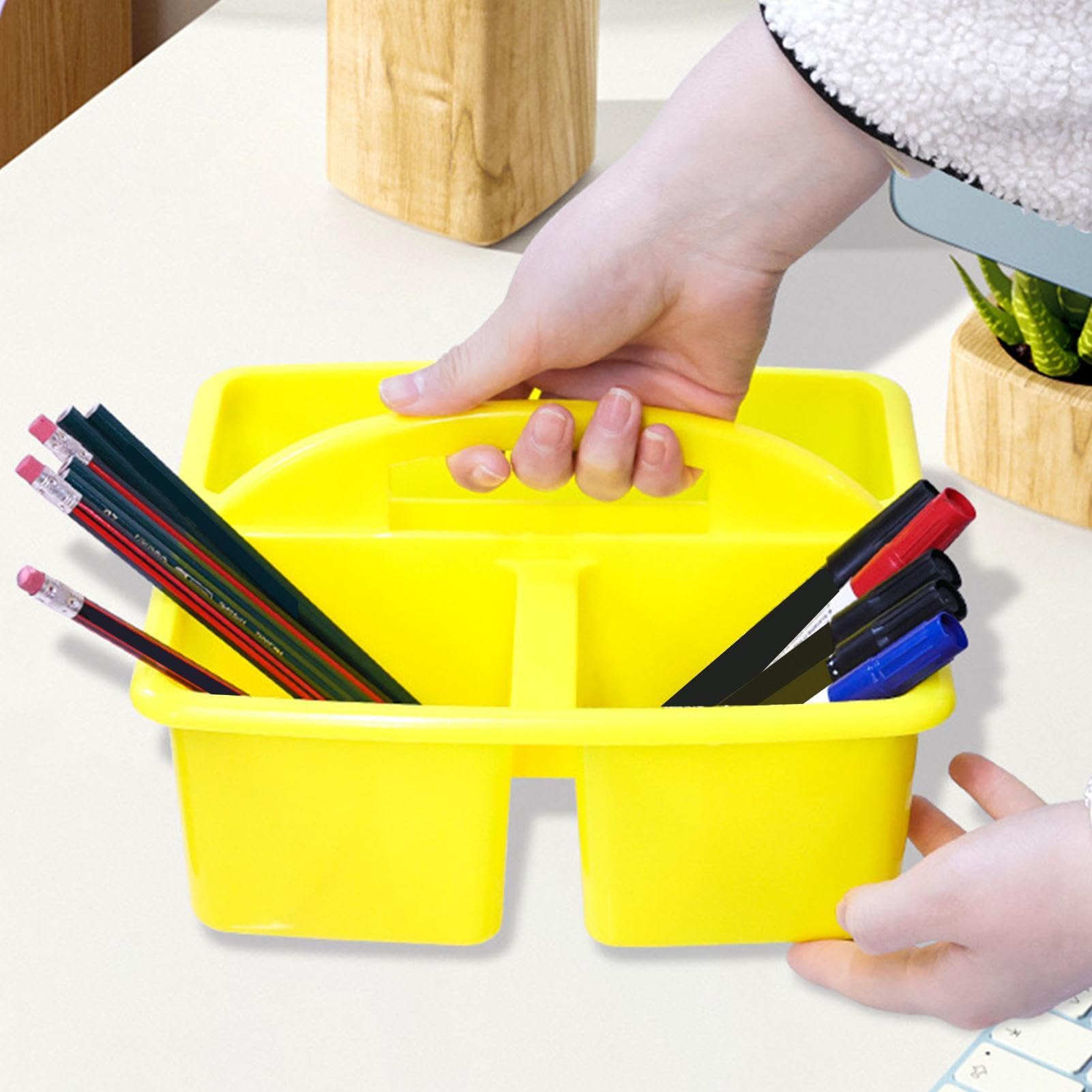 Scatole da tavolo per aula, 6 pezzi, colorate, per aule