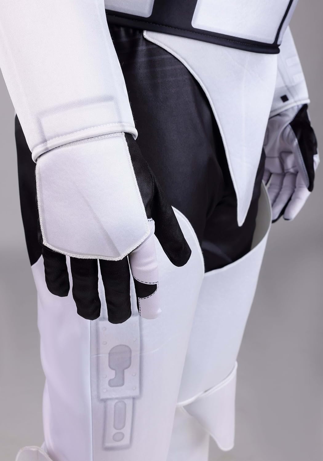 Plus Size Adult Stormtrooper Costume | Deluxe Star Wars First Order Jumpsuit, Gloves, Hood, Armor & Half Mask - Image 3
