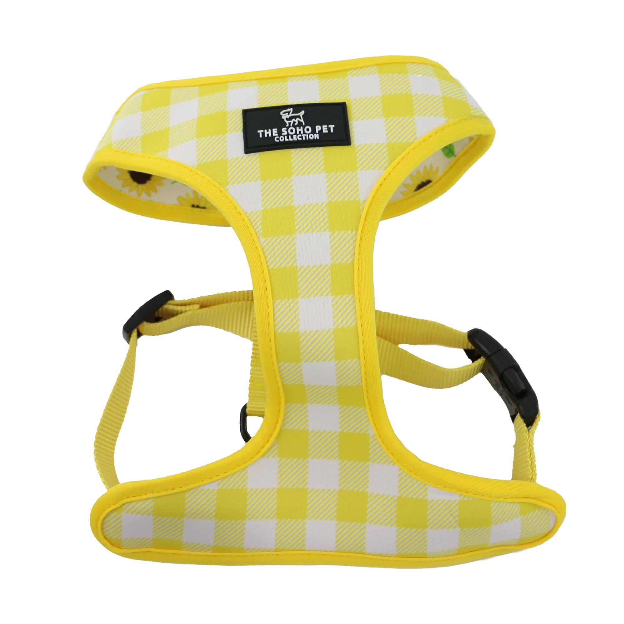 Ancol Sunflower Reversible Dog Harness in Yellow Check, Comfortable Weatherproof Pet Accessory - Image 2