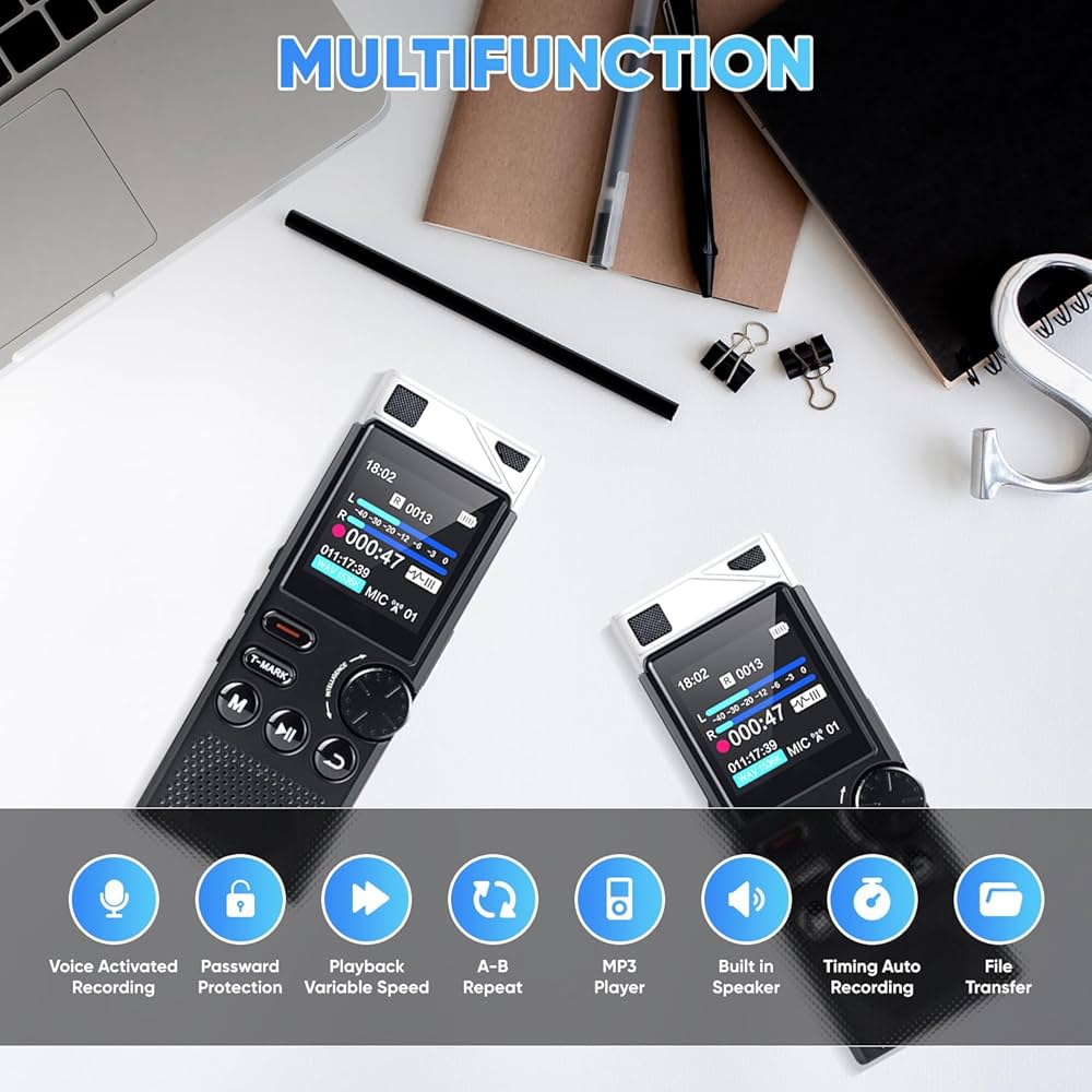 180g重量盤　AUDIO CHECK RECORD / AD1 Amazon.com: 264GB Digital Voice Recorder,Professional Voice